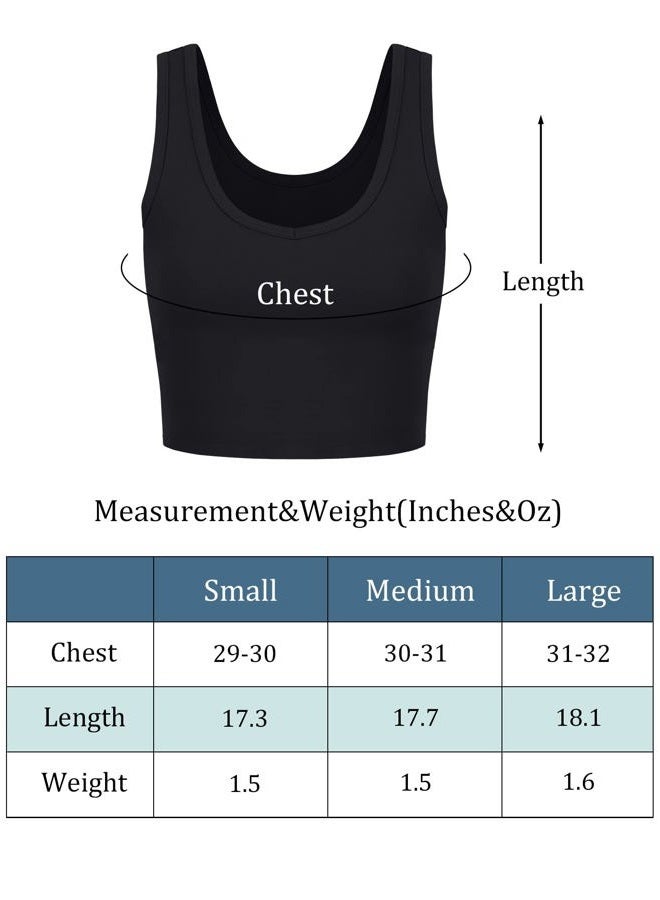 Geyoga 6 Pieces Women Basic Crop Tank Tops Sleeveless Racerback Sport Crop Top, Black, S - Image 4
