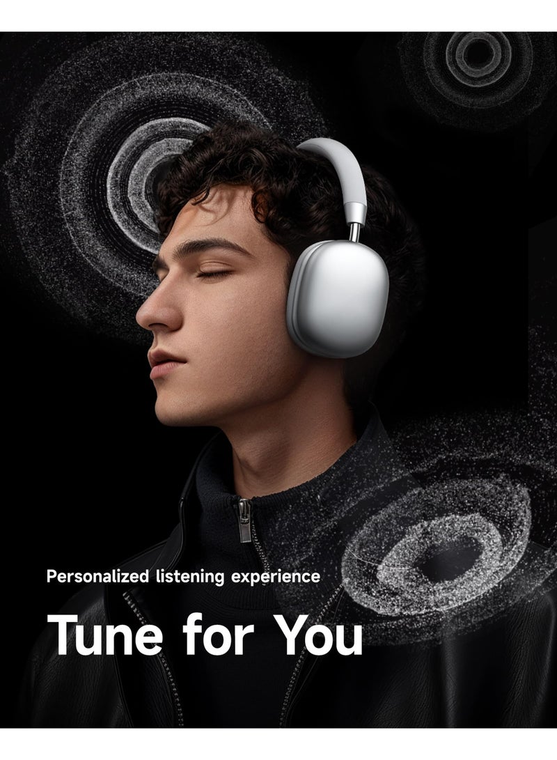 Picun F5 Wireless Gaming Headset Bluetooth Headphones Active Noise Cancelling with Built-in Mic Deep Over Ear Headset - Image 4