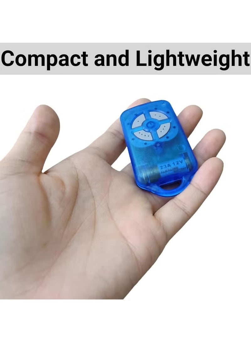 Albarrak Gate/Garage Door Remote Compatible with ATA PTX-4 SecuraCode Garage Remote 433.92MHz Rolling Code 4-Channel Blue Remote Control Comes with Keychain (1 Pack) - Image 4