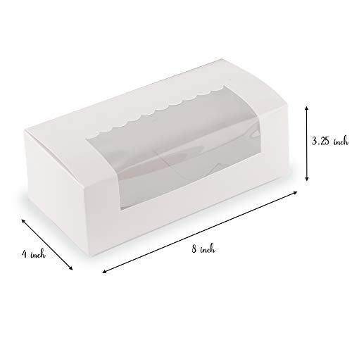 Chic a Choc Loaf Cake/Cookie Box. White (Pack of 10). (8x4x3.25)… - Image 3