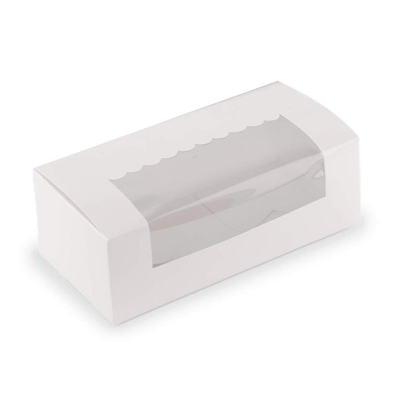 Chic a Choc Loaf Cake/Cookie Box. White (Pack of 10). (8x4x3.25)… - Image 5