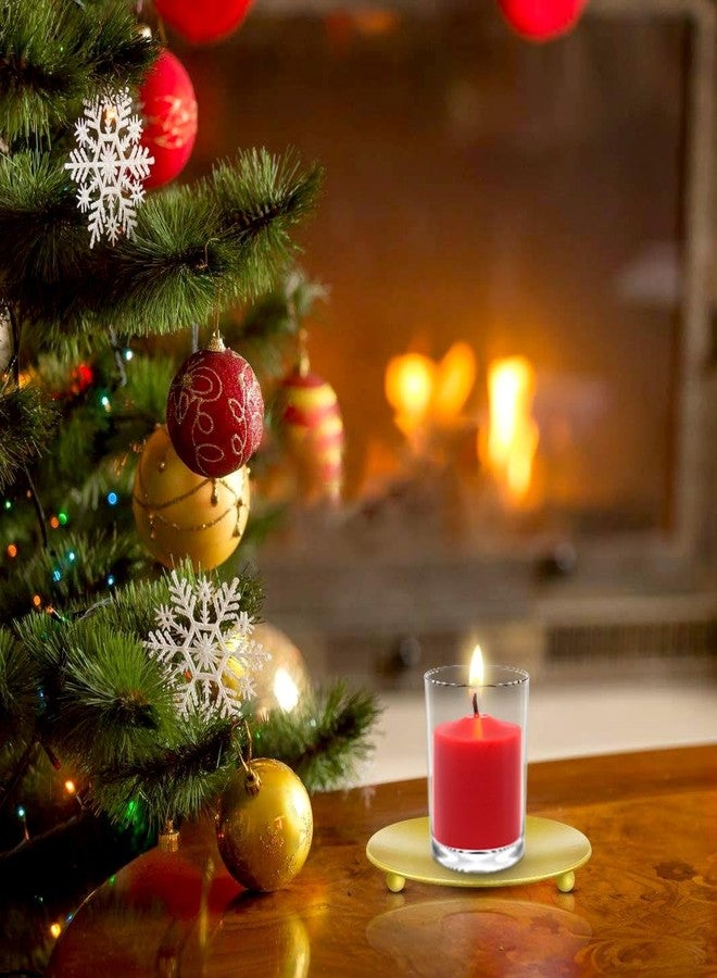 Yusevot 9 Packs Red Votive Candles, Small Unscented 1.5 Inch Diameter Wax Candles for Christmas Valentine's Day Wedding, Party, Table, Holiday & Home Decoration - 8 Hours Burn Time (1.5" W x 1.25" H) - Image 4