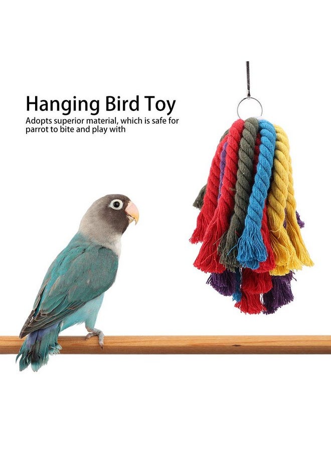 Garosa Parrot Rope Toys Colorful Cotton Rope Hanging Parrots Chewing Toys Pet Supply Parrots Cage Accessories Chew Toys  - Image 5