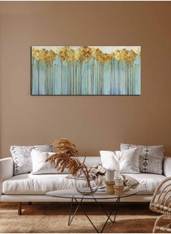 LOWHA Framed Canvas Wall Art Stretched Over Wooden Frame, Panorama Orientation Modern Art Painting, For Home, Living Room, Office Décor  - Image 1