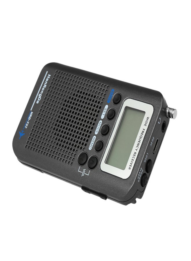 HanRongDa HRD-737 Portable Full Band Radio Aircraft Band Receiver FM/AM/SW/ CB/Air/VHF World Band with LCD Display Alarm Clock - Image 3
