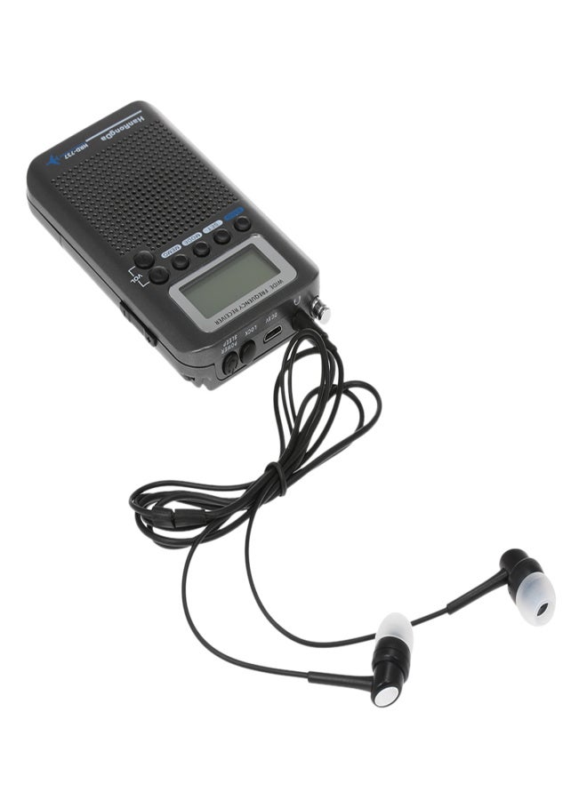 HanRongDa HRD-737 Portable Full Band Radio Aircraft Band Receiver FM/AM/SW/ CB/Air/VHF World Band with LCD Display Alarm Clock - Image 4