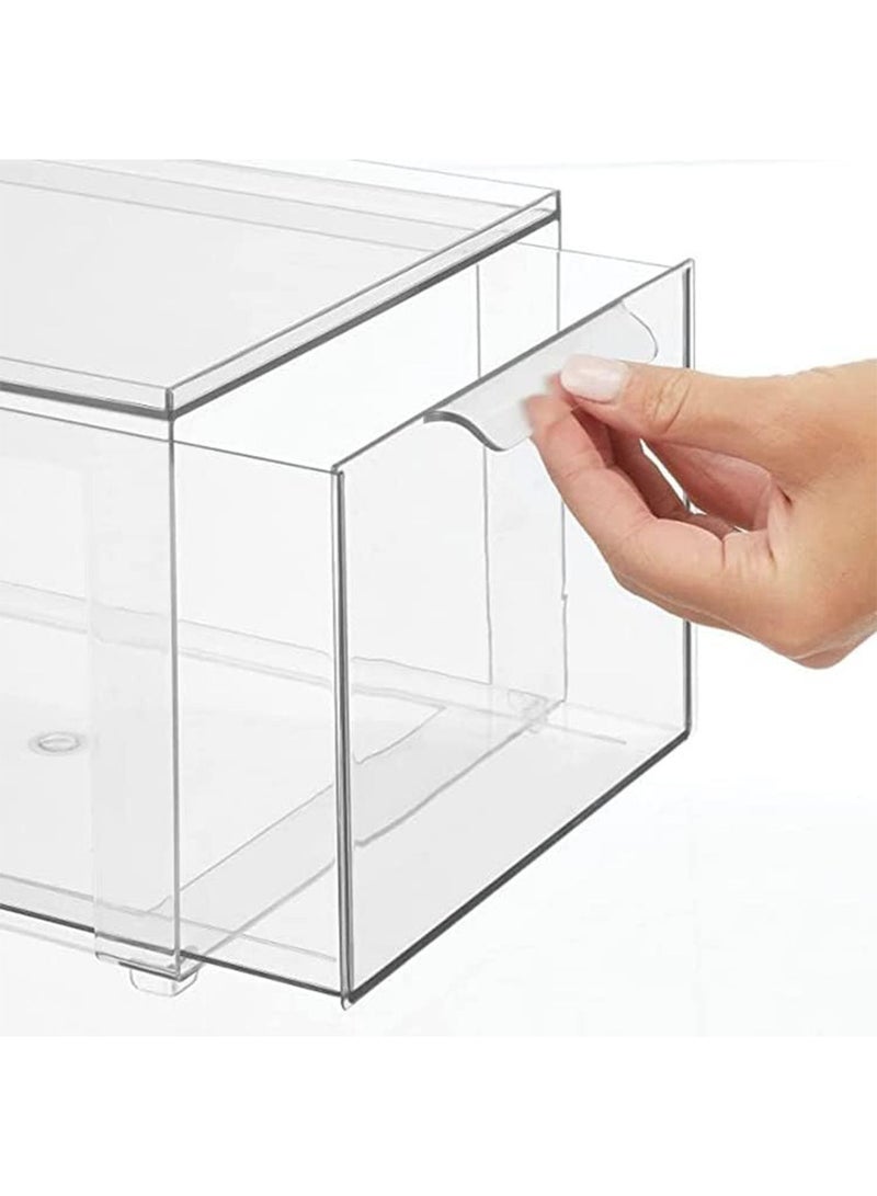 LIMOS Stackable Makeup Organizer Drawers Clear Plastic Cosmetic Containers and Storage Bins - Image 5