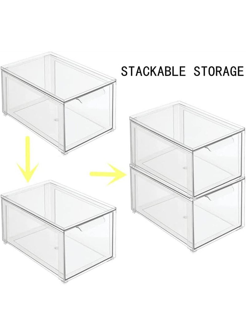 LIMOS Stackable Makeup Organizer Drawers Clear Plastic Cosmetic Containers and Storage Bins - Image 3