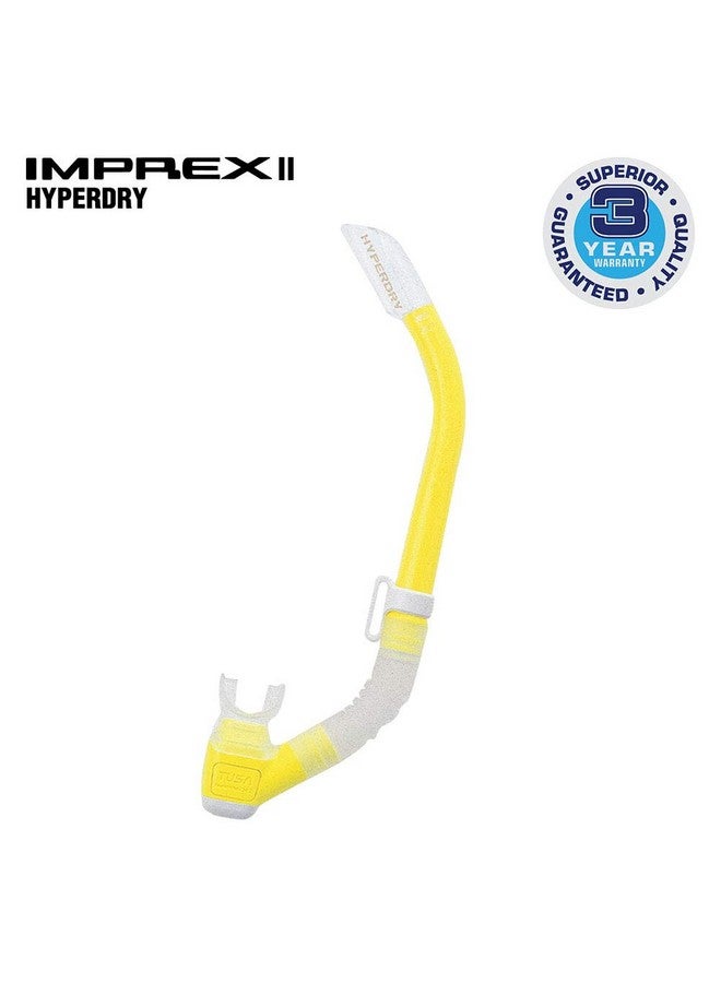 TUSA Sp580 Imprex Ii Hyperdry Scuba Diving Snorkel Flash Yellow