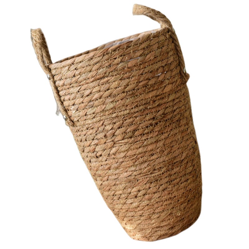 Handmade Flower Plant Container Woven Plant Display Basket Elegant Flower Pot Decor - Image 5