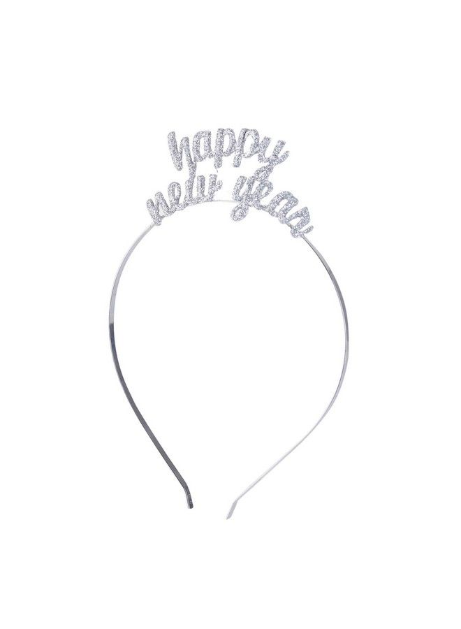 BinaryABC رباط رأس رأس السنة الجديدة مع أحجار الراين - مستلزمات حفلات ليلة رأس السنة (فضي) - Image 3