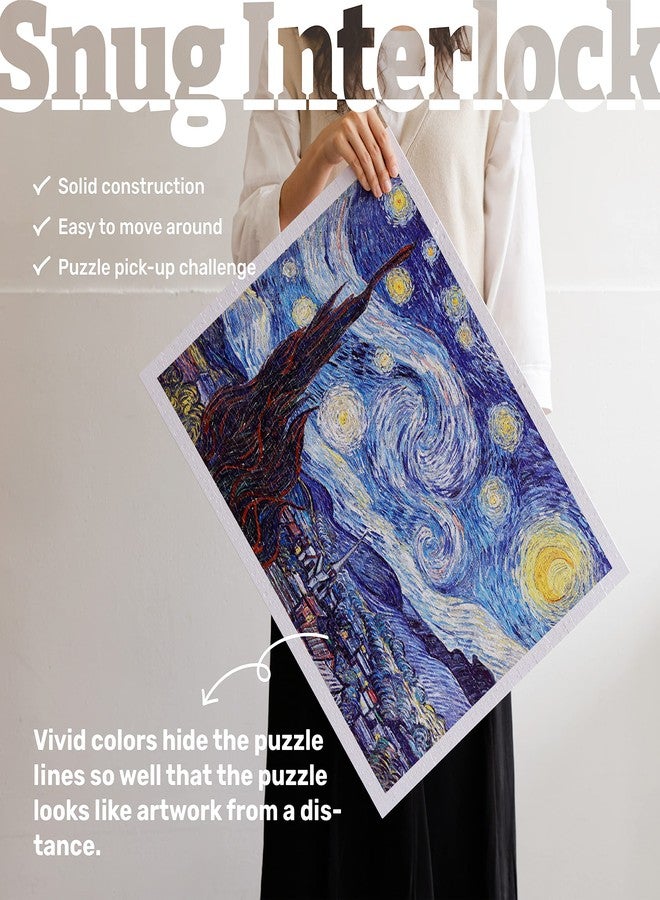 Pintoo Jigsaw Puzzles 1200 Piece for Adults - Puzzle in Puzzle - Van Gogh's Starry Night Beautiful Plastic Puzzle for Home Decor Zero Dust Easy Storage [H2247] - Image 4