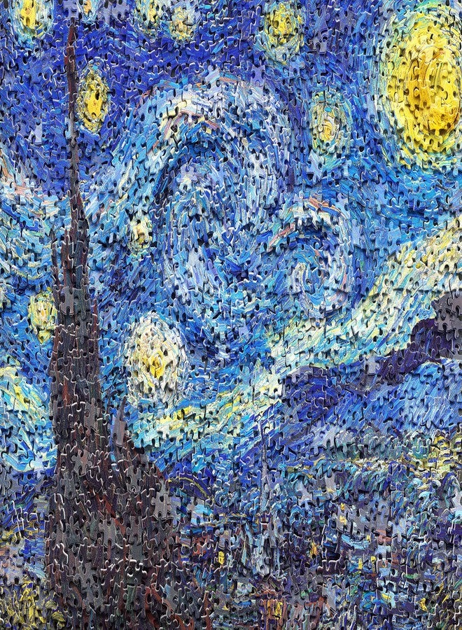 Pintoo Jigsaw Puzzles 1200 Piece for Adults - Puzzle in Puzzle - Van Gogh's Starry Night Beautiful Plastic Puzzle for Home Decor Zero Dust Easy Storage [H2247] - Image 1