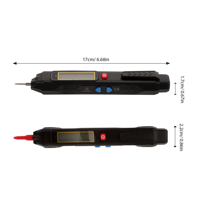 Digital Voltage Tester Pen With LCD Display Anti Burn AC DC Circuit Testing Tool - Image 3