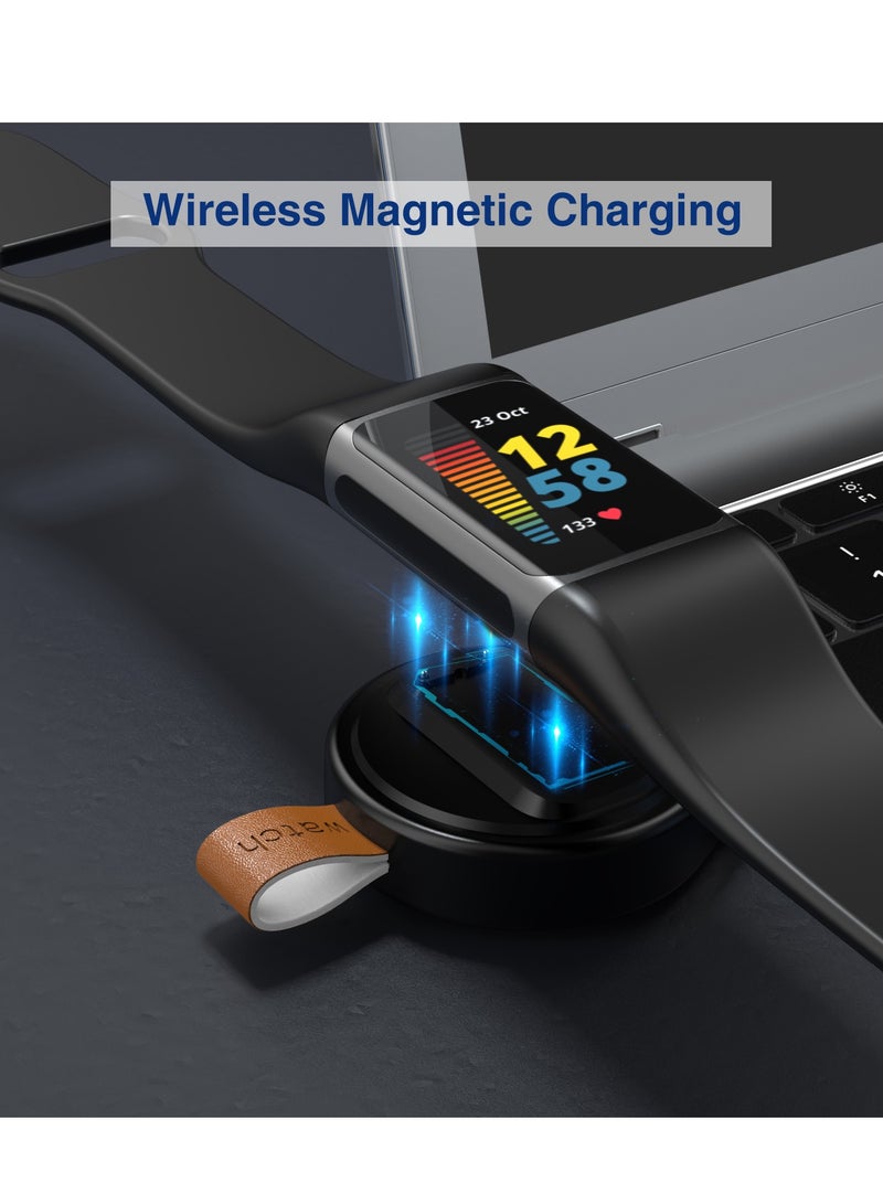 GULFLINK Smart Watch Wireless Magnetic Charger for Fitbit Charge 5 /Fitbit Luxe Black - Image 3