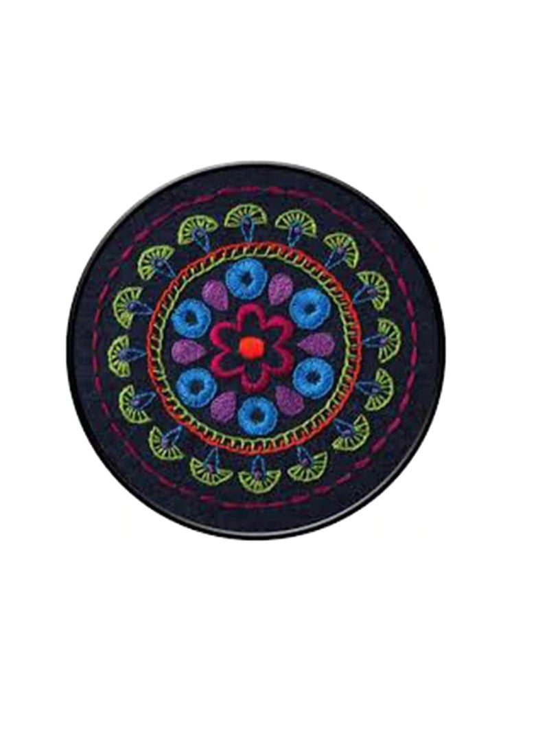 Bucilla Stamped Embroidery Kit 6in Round Tribal Medallion - Image 1