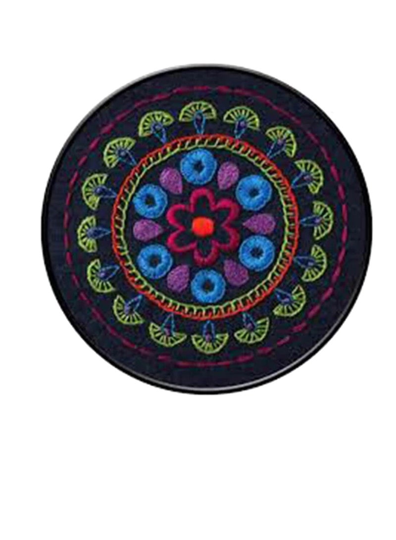Bucilla Stamped Embroidery Kit 6in Round Tribal Medallion - Image 3