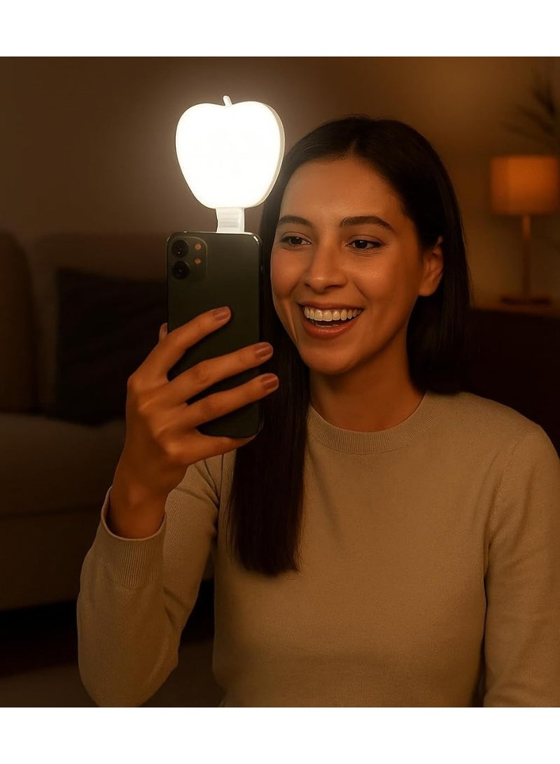 Rechargeable Selfie Ring Light with Clip – 3 Lighting Modes & Adjustable Brightness for iPhone, Laptop, Makeup, Video Calls, TikTok & Live Streaming - Image 2