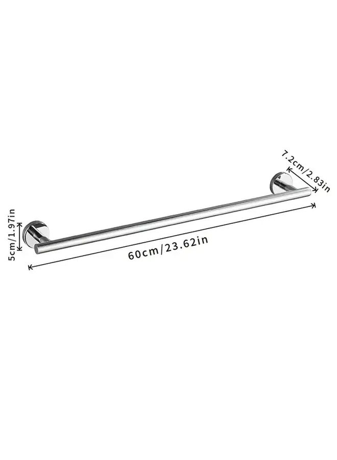 Model 450051 60 Stainless Steel Polished Towel Rack with Round Base for Bathroom 23 62 Inches - Image 3