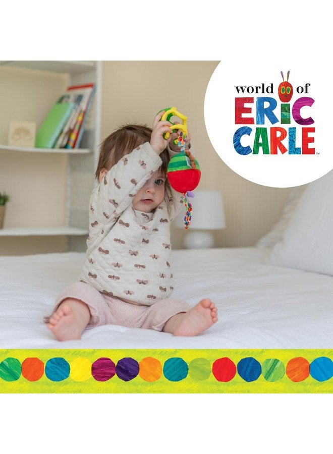 Kids Preferred Eric Carle Very Hungry Caterpillar Chime Toy with Silicone Gummi Ogobolli - Makes Sound When Shaken and Great for Teething - Hanging Loop for On The Go  - Image 4