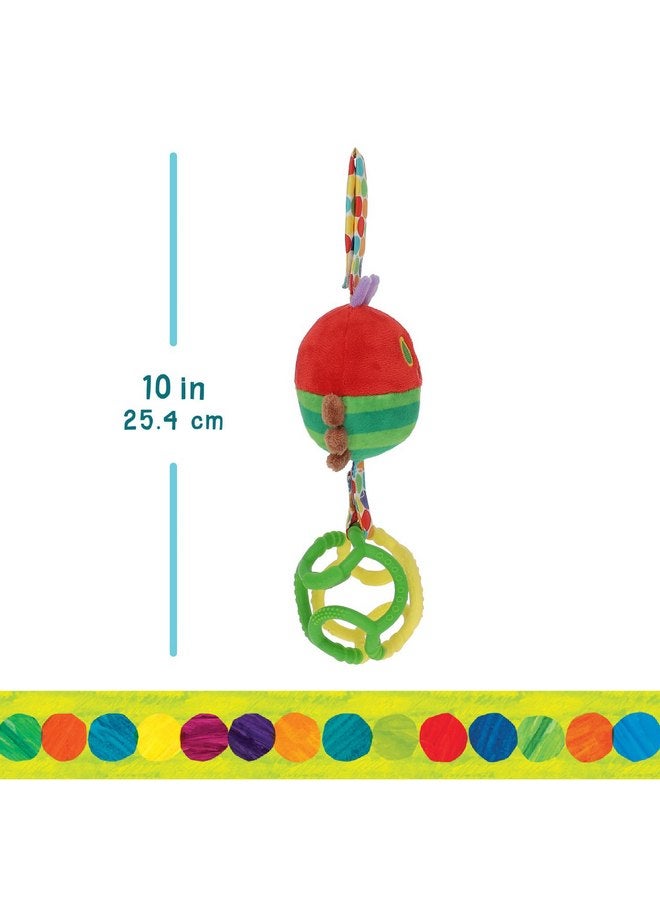 Kids Preferred Eric Carle Very Hungry Caterpillar Chime Toy with Silicone Gummi Ogobolli - Makes Sound When Shaken and Great for Teething - Hanging Loop for On The Go  - Image 3