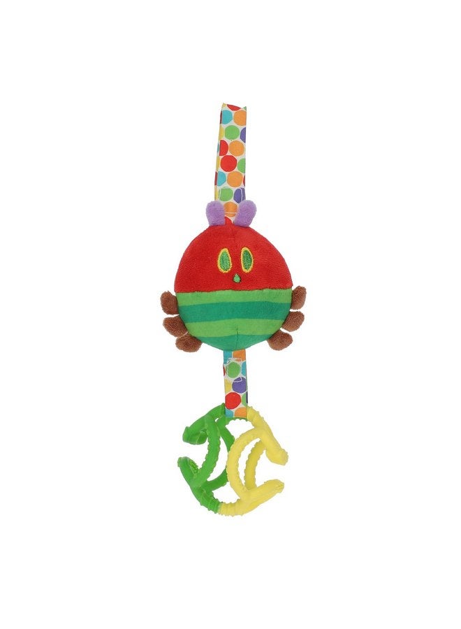 Kids Preferred Eric Carle Very Hungry Caterpillar Chime Toy with Silicone Gummi Ogobolli - Makes Sound When Shaken and Great for Teething - Hanging Loop for On The Go  - Image 1