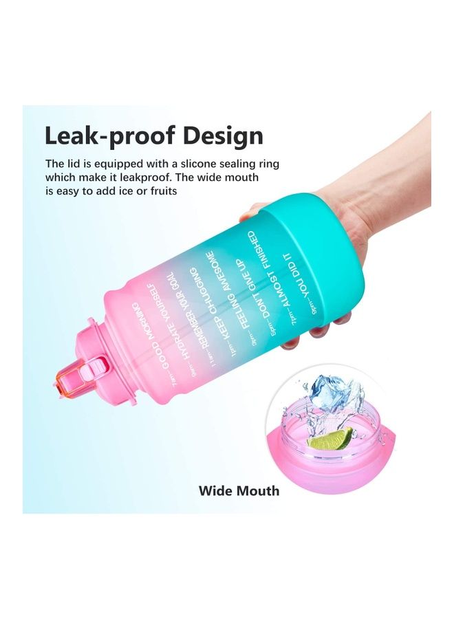 نيبمينينت Motivational Time Marker Water Bottle With Straw - Image 5