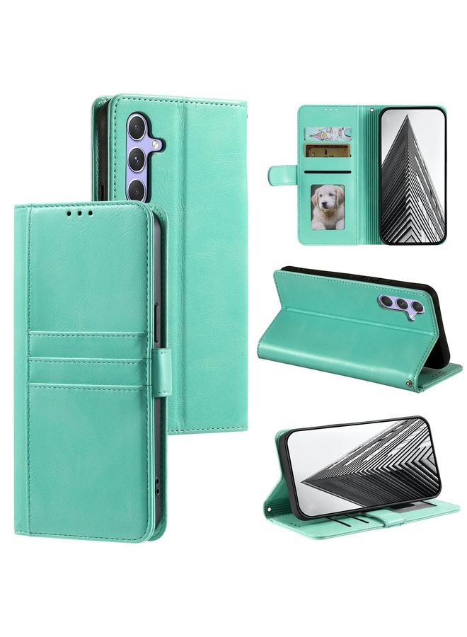 erorex Case For Samsung Galaxy A55 5G Simple 6-Card Wallet Leather Phone Case - Image 1