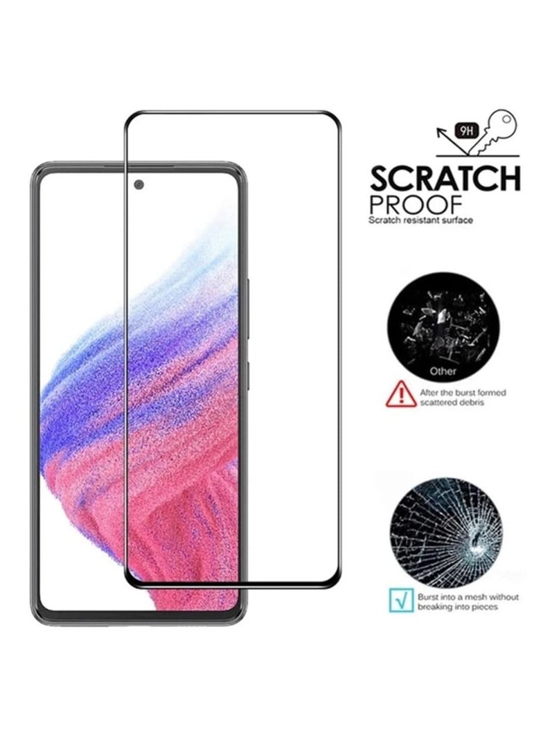 BORTONY A73 5G Case Shockproof Clear Transparent Cover 2 Pack Tempered Glass Screen Protector, Edge to Edge Full Screen Coverage for Samsung Galaxy A73 5G - Image 5