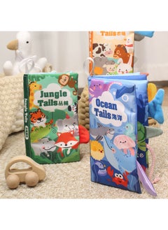 Generic One Piece Cloth Book Early Education Baby Tear Not To Rip Three-dimensional Tail Book Bite Enlightenment Book 6 Months Baby Toy-Color: Quiet Cloth Book - A Day Of Baby (5 Pages, 10 Sides, Doll Including Bb Device) 117g  - Image 3