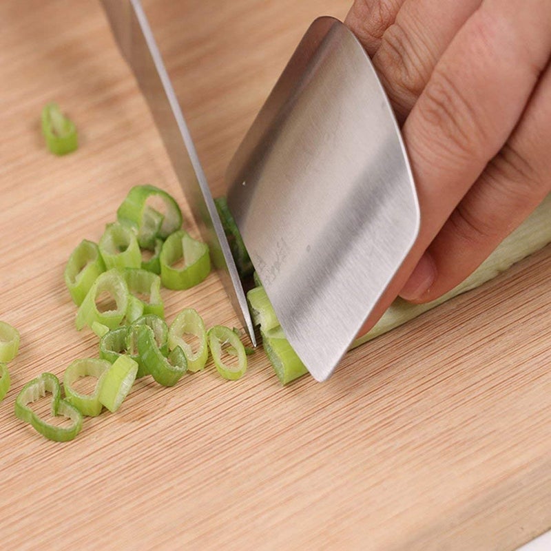 CLEARMOSQ CLEARMOSQ Stainless Steel Finger Cutting Protector Hand Guard Safe Chopping Slice Kitchen Tool  - Image 2