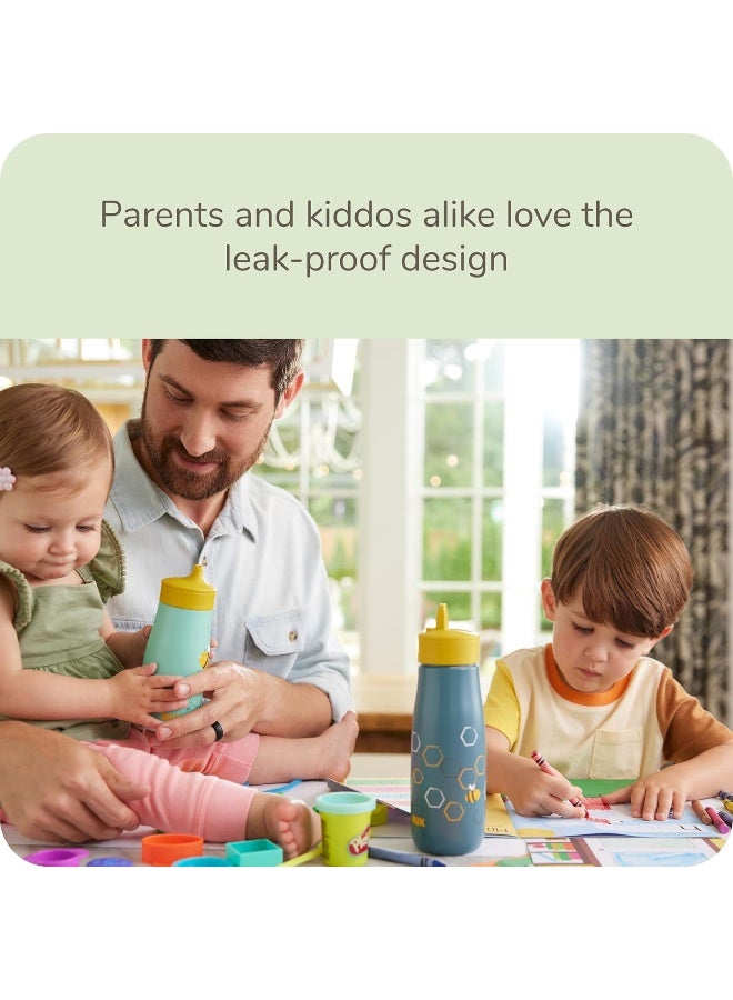 NUK Mini Me Flip Straw Toddler Water Bottle, 15 oz — Kids Water Bottle — Toddler Travel Essential - Image 4