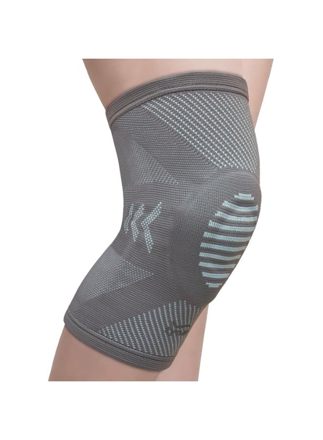 Tynor Elastic Knee Support, Grey, Small, 1 Unit - Image 1