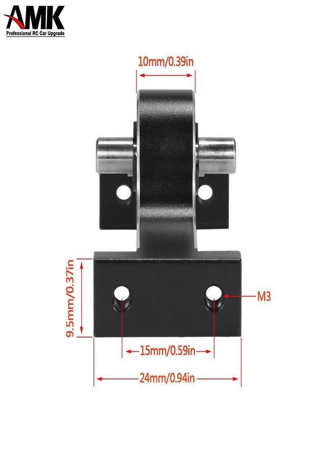 AMK Aluminum Alloy 70mm Transfer Case Transmission Gearbox with 5mm Shaft for 1/10 RC Rock Crawler MOA 1.9 Shafty LCG Chassis Builder - Image 5