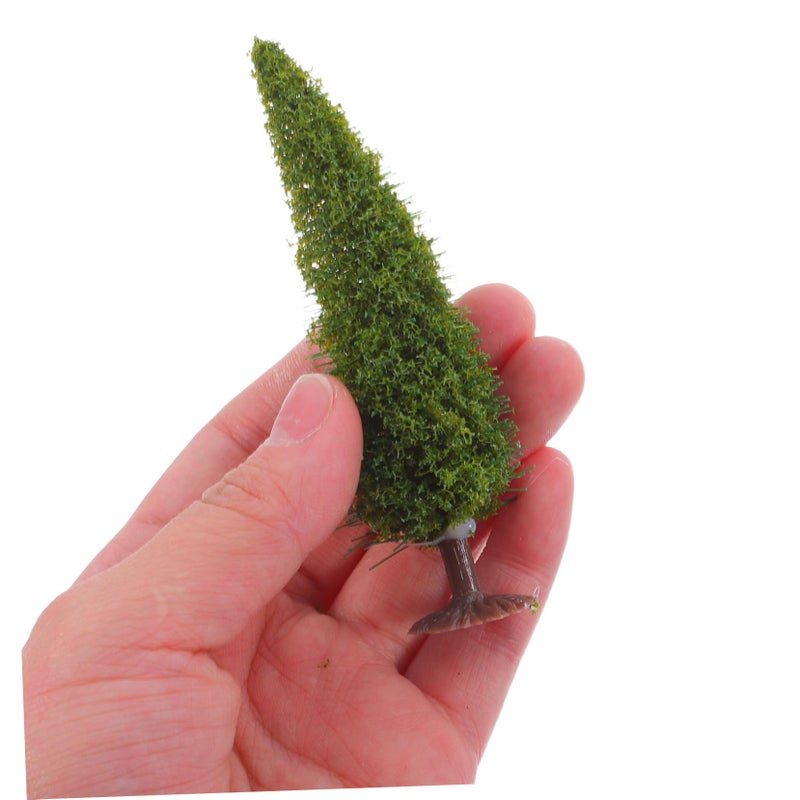 Miniature Pine Tree Models 12Pcs For Diorama Wire Sponge Realistic Landscape Decor - Image 5