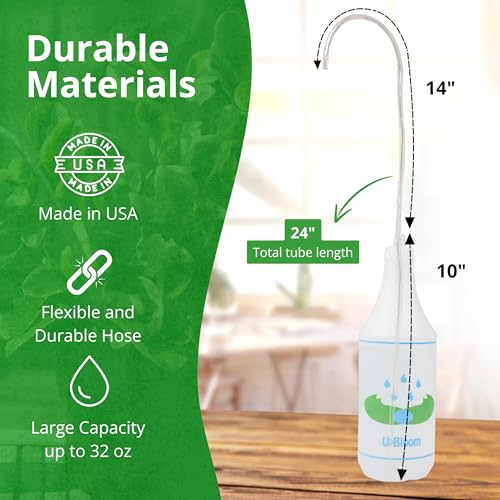 UpBloom - 32 Oz Squeeze Bottle for Hanging Plants, Squirt Bottle/Water Container for Outdoor/Indoor Hanging Plant Made in The USA (Great Alternative for Outdoor/Indoor Watering Can) - Image 5