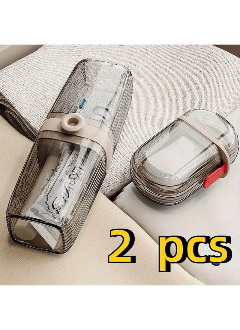 PURCHASE ZONE PURCHASE ZONE Portable Transparent Soap Dish Creative Soap Box Waterproof Soap Storage Container Household Soap Dish 1 Pcs Travel Soap Case 1 Pcs Toothbrush Multicolor Pack of 1  - Image 4