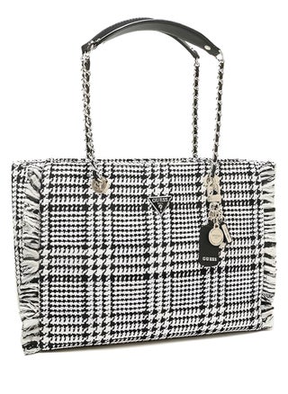 GUESS Houndstooth Tweed Tote Bag - pzsku/Z2B55E4DFE94F1D931DFEZ/45/1741595491/5e713187-73a7-4b86-9a3f-7133cf3623f7