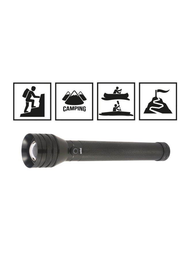 Sanford Rechargeable LED Searchlight, Tactical Camping Light, 20W Laser LED, 400 Lumens, 2500m Range, 6000mAh Battery, Zoom Function, 5 Modes, USB-C Charging, Unbreakable - Image 2