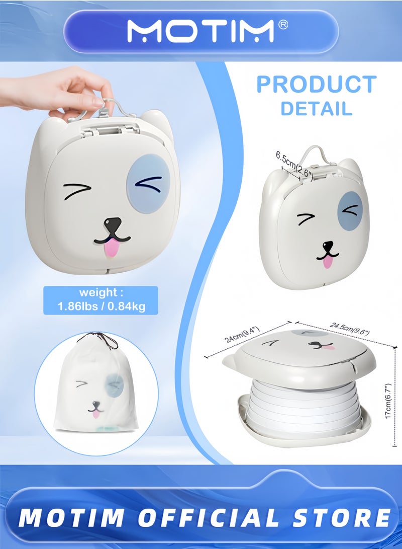 Motim Portable Toilet for Kids Car Potty for Emergency Ideal for Camping Indoor & Outdoor Use with 15 Replacement Bags - Image 4