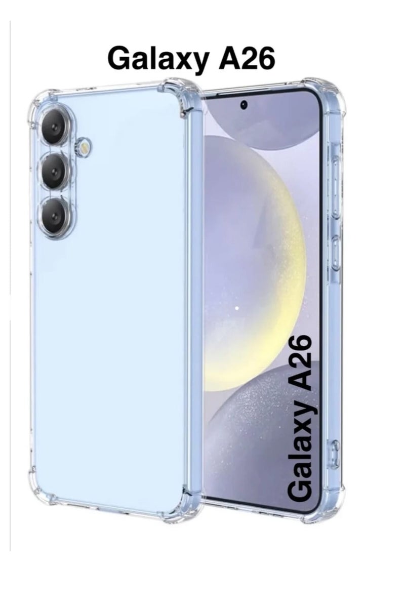 Samsung Galaxy A26 Case, Designed for Galaxy A26 Case, Slim Flexible TPU Airbag Bumper Shock Absorption Rubber Soft Silicone Case Cover Fit for Samsung Galaxy A26 (Clear) - Image 1