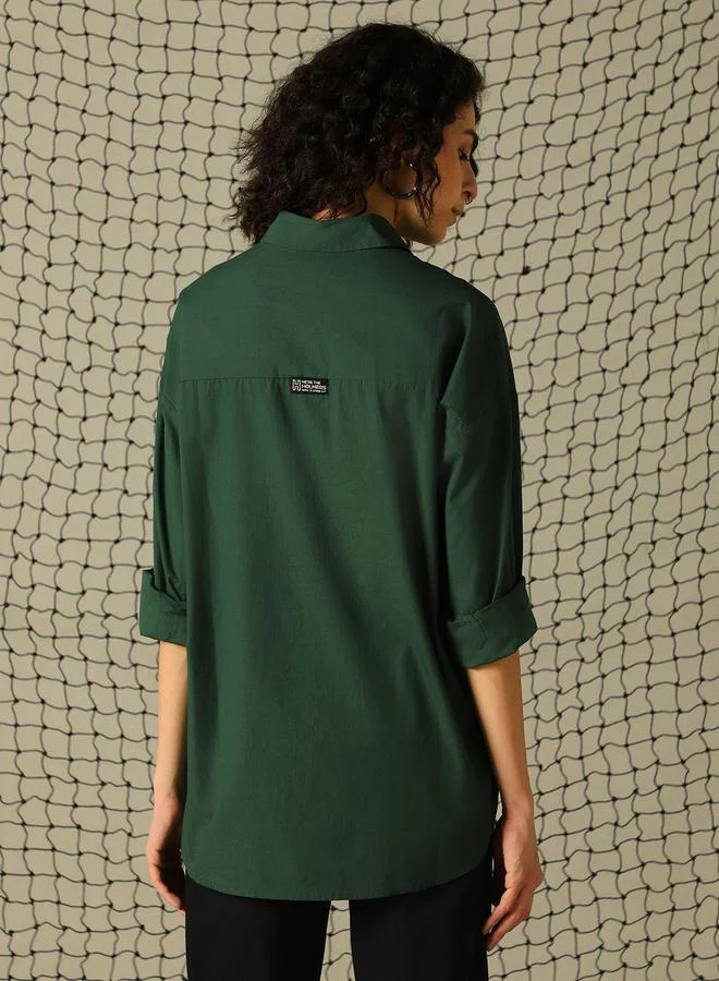 Hubberholme Women’s Green Shirt – Fresh and Stylish