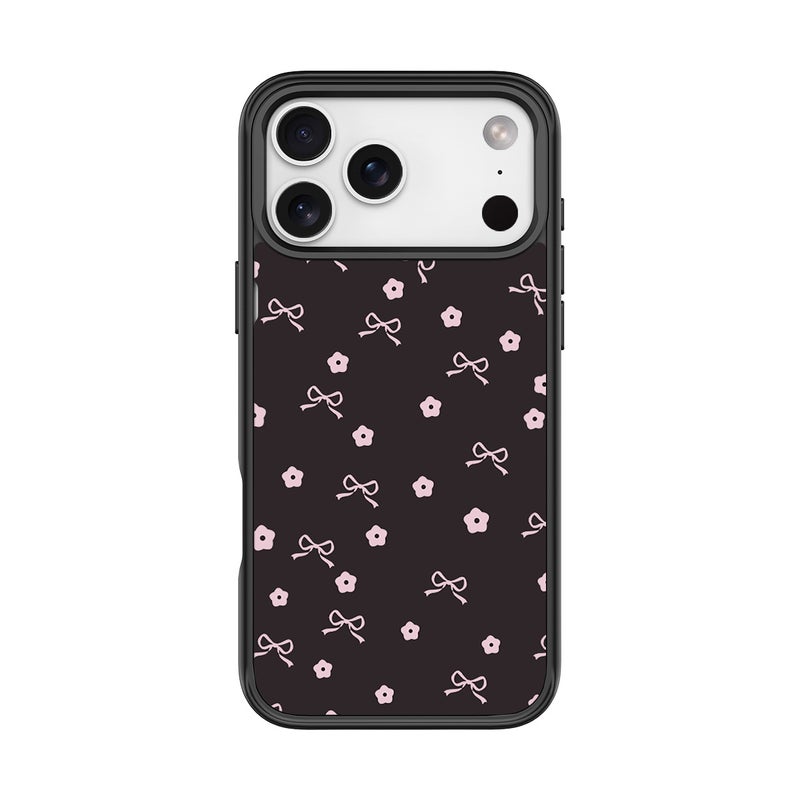 Magnetic Phone Case with Replaceable Back Panel, Butterfly Flower Design, Shockproof Matte PC Cover for iPhone 17/16/15/14 and Samsung S25/S26 Ultra - Image 1