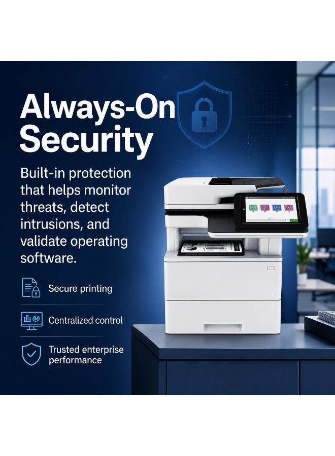 طابعة ليزر أحادية اللون مع اتصال Ethernet وطباعة تلقائية على الوجهين ومسح ضوئي ونسخ وفاكس بسرعة تصل إلى 45 صفحة في الدقيقة - Image 2