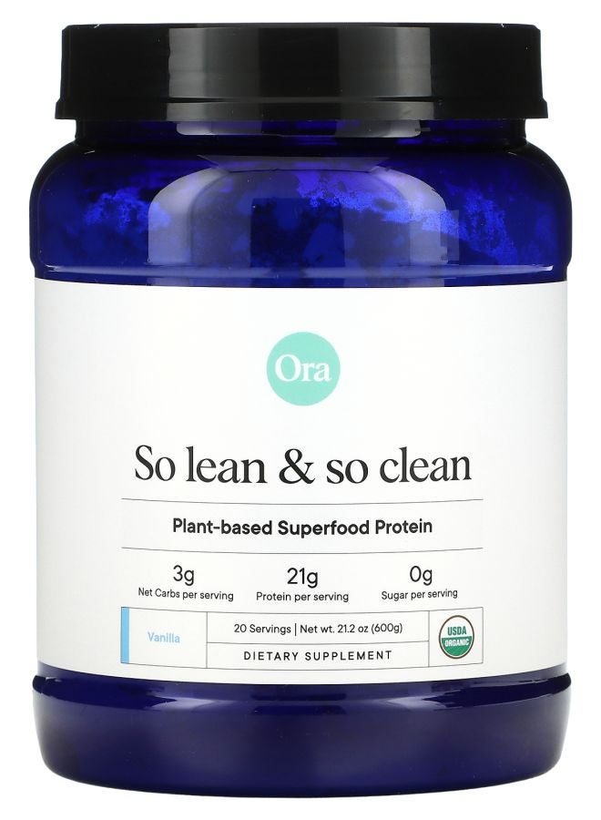 So Lean & So Clean Plant-Based Superfood Protein Vanilla 21.2 oz (600 g)