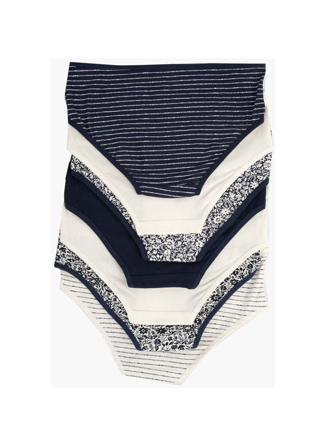 Pack of 7 MultiColored Brief Panties