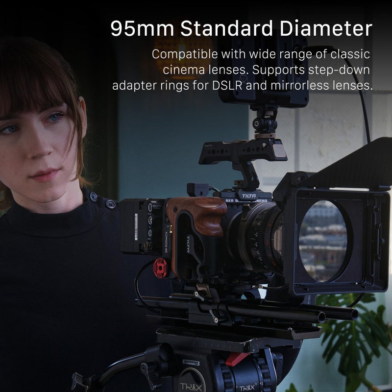 Tilta Mirage Matte Box VND Kit | Includes 95mm Variable ND Filter | 4" x 5.6" and New 95mm Circular Filters | 67/72/77/82mm Adapter Rings | Lightweight | Cartridge Filter Design - Image 3