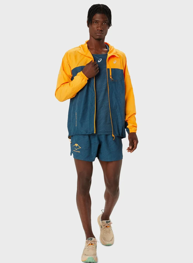 asics 5" Fujitrail All Over Printed Shorts