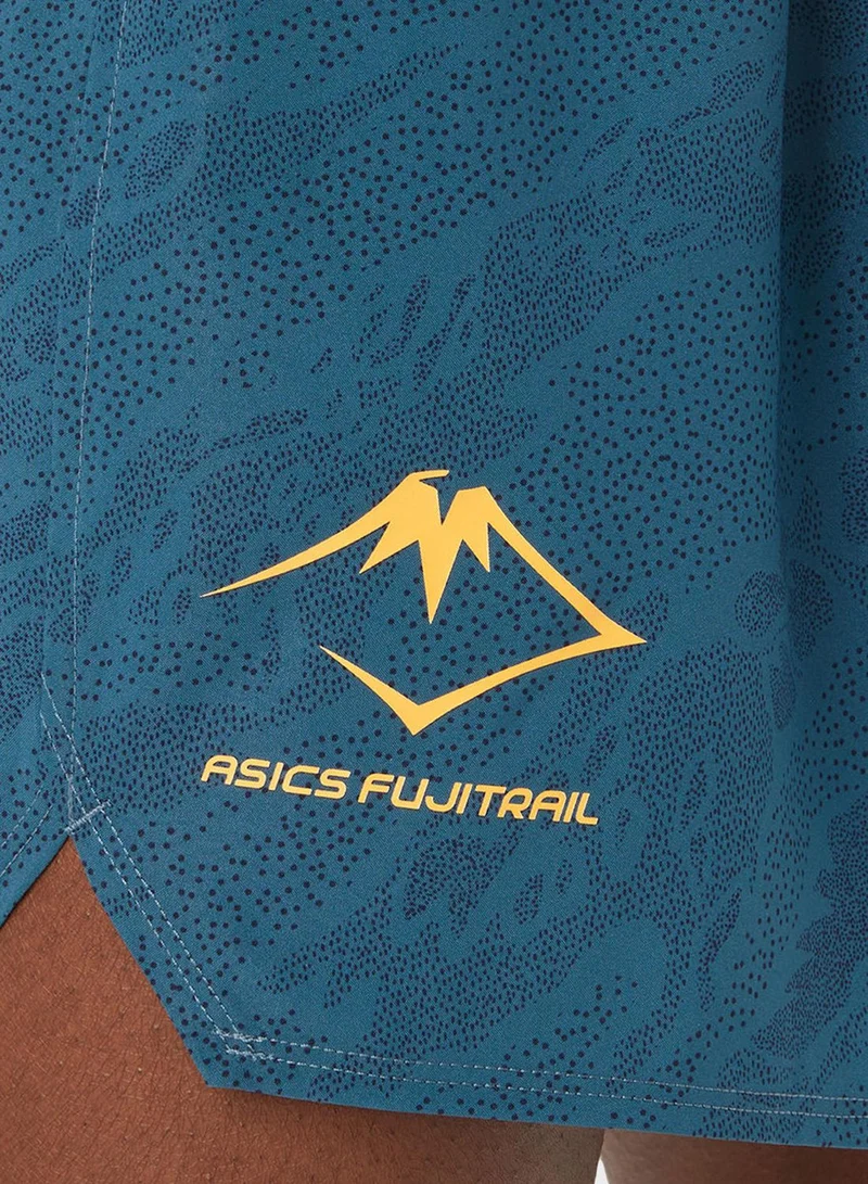 asics 5" Fujitrail All Over Printed Shorts
