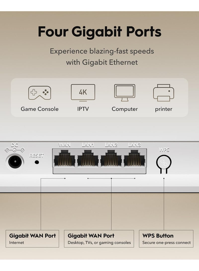 Cudy Dual Band BE3600 Wi-Fi 7 Router WR3600E 4 Gigabit Ports, 2.0 GHz Quad Core, 4 Antennas VPN Clients & Server, Cudy APP, Cloud Control - Image 3